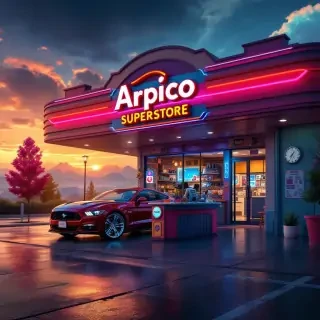 I wants to generate nice promo pic for my outlet Arpico Superstore
